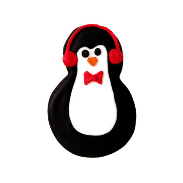 Verfrorener Pinguin - kann personalisiert werden