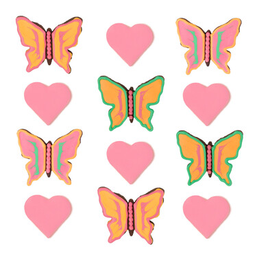 Box of butterflies **kann personalisiert werden** Text auf Keks