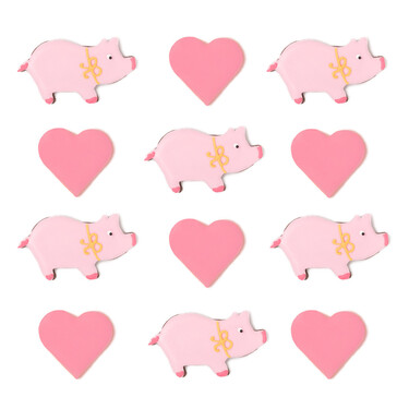 Fette Sau  Text auf Keks: